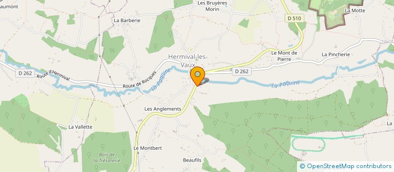 localisation de l'entreprise MONSIEUR JOACHIM DURY  HERMIVAL-LES-VAUX