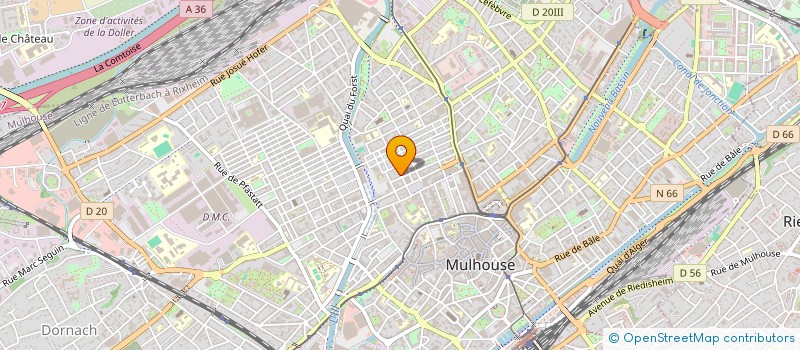 localisation de l'entreprise MONSIEUR JOACHIM FARAH  MULHOUSE