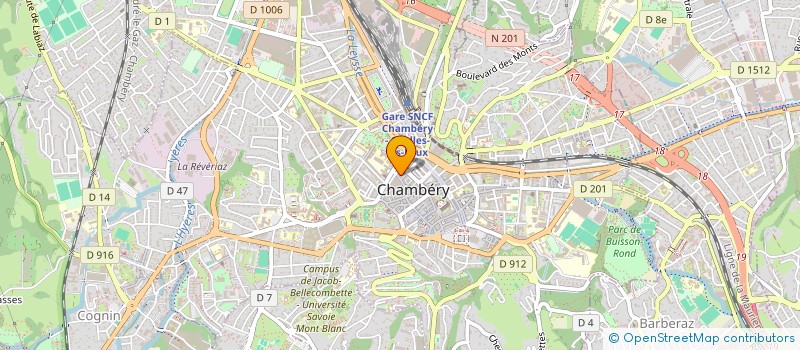 localisation de l'entreprise MONSIEUR JOACHIM FERREIRA DA CUNHA à CHAMBERY