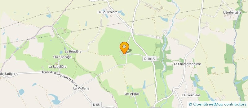 localisation de l'entreprise MONSIEUR JOACHIM JACQUES  LA CHAIZE-LE-VICOMTE