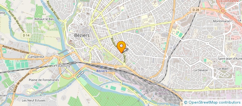 localisation de l'entreprise MONSIEUR JOACHIM JEHAN à BEZIERS