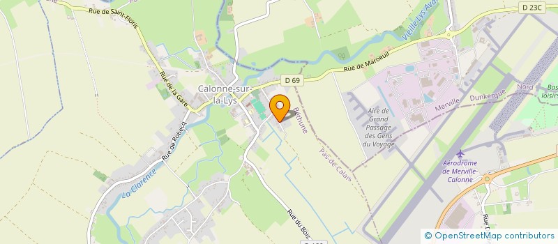 localisation de l'entreprise MONSIEUR JOACHIM LAPIERRE  CALONNE-SUR-LA-LYS