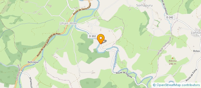 localisation de l'entreprise MONSIEUR JOACHIM LAVEAU  UHART-MIXE