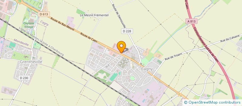 localisation de l'entreprise MONSIEUR JOACHIM LEROUX  CAGNY