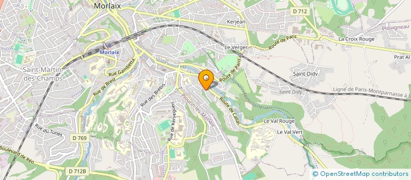 localisation de l'entreprise MONSIEUR JOACHIM LOBO  MORLAIX