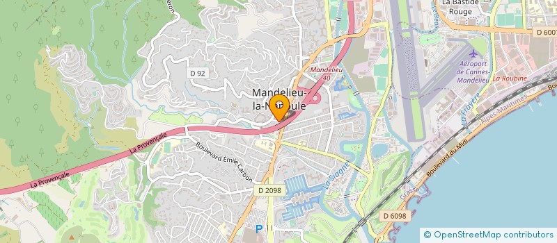 localisation de l'entreprise MONSIEUR JOACHIM NUTTE à MANDELIEU-LA-NAPOULE