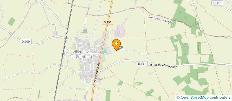 localisation de l'entreprise MONSIEUR JOACHIM PINAUD  VILLENEUVE-LA-COMTESSE