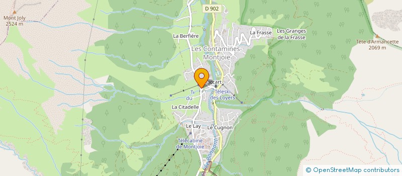 localisation de l'entreprise MONSIEUR JOACHIM ROMAN à LES CONTAMINES-MONTJOIE
