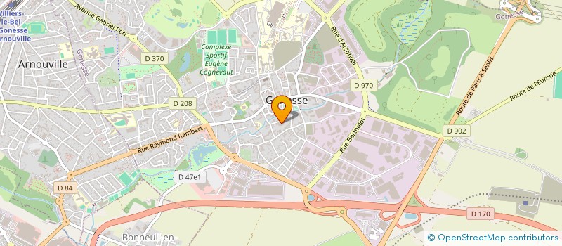 localisation de l'entreprise MONSIEUR JOACHIM SELDIR  GONESSE