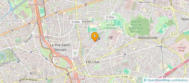 localisation de l'entreprise MONSIEUR JOACHIM WANDJI à PANTIN