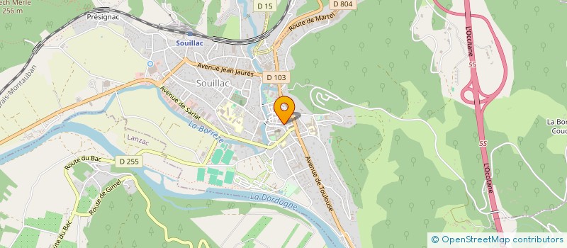 localisation de l'entreprise MONSIEUR JOACHIM WEI  SOUILLAC