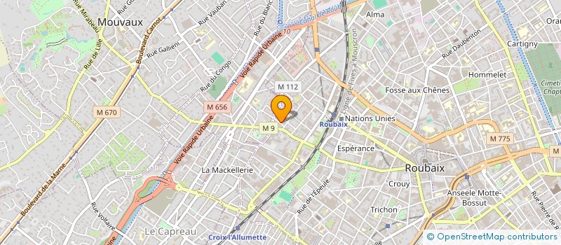 localisation de l'entreprise MONSIEUR JOACHIM ZAIER  ROUBAIX