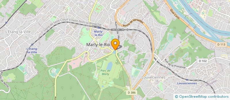 localisation de l'entreprise MONSIEUR JOACQUIM RUIVO à MARLY-LE-ROI