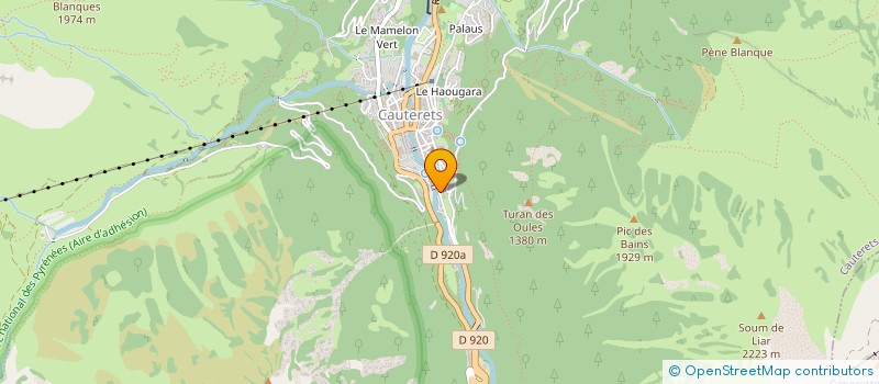 localisation de l'entreprise MONSIEUR JOAKI HAYET  CAUTERETS