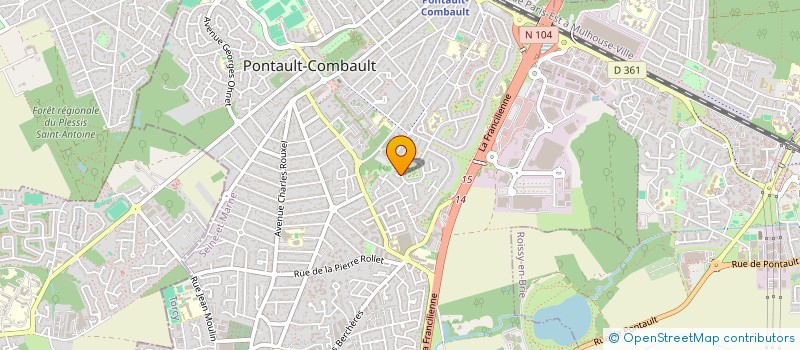 localisation de l'entreprise MONSIEUR JOAKIM JOURDAN à PONTAULT-COMBAULT