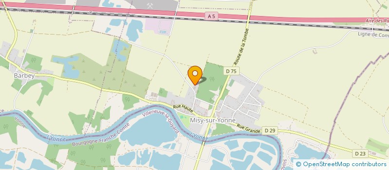localisation de l'entreprise MONSIEUR JOAKIM VEDERINE  MISY-SUR-YONNE