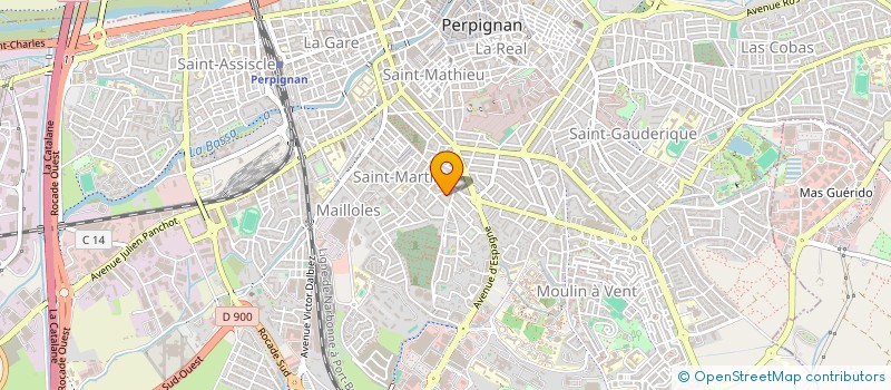 localisation de l'entreprise MONSIEUR JOAN ATHIEL  PERPIGNAN