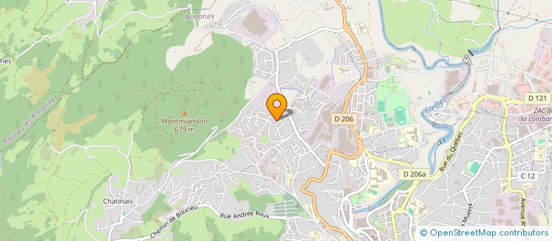 localisation de l'entreprise MONSIEUR JOAN CAILLON  ANNONAY