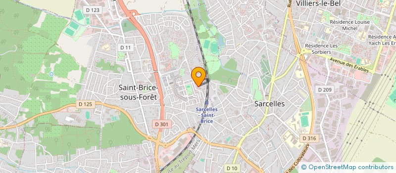 localisation de l'entreprise MONSIEUR JOAN DOSSAVI  SAINT-BRICE-SOUS-FORET