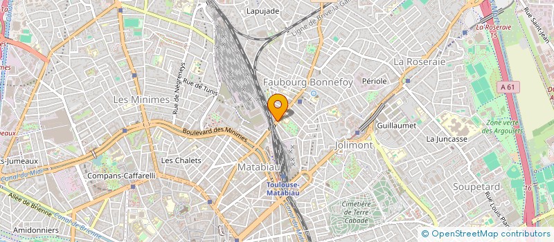 localisation de l'entreprise MONSIEUR JOAN DUCELIER  TOULOUSE