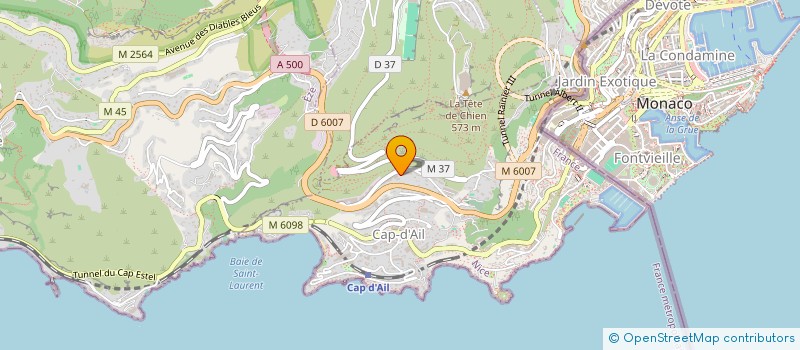 localisation de l'entreprise MONSIEUR JOAN FERNANDEZ  CAP-D'AIL