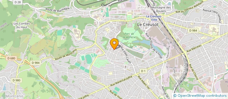 localisation de l'entreprise MONSIEUR JOAN GIRAUDEAU  LE CREUSOT