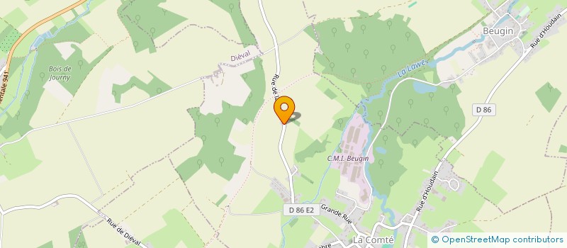 localisation de l'entreprise MONSIEUR JOAN GUSTIN  LA COMTE