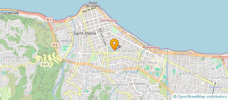 localisation de l'entreprise MONSIEUR JOAN HOARAU  SAINT-DENIS