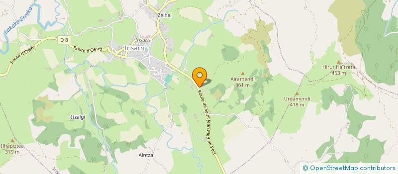 localisation de l'entreprise MONSIEUR JOAN INDABURU MONGASTON  IRISSARRY