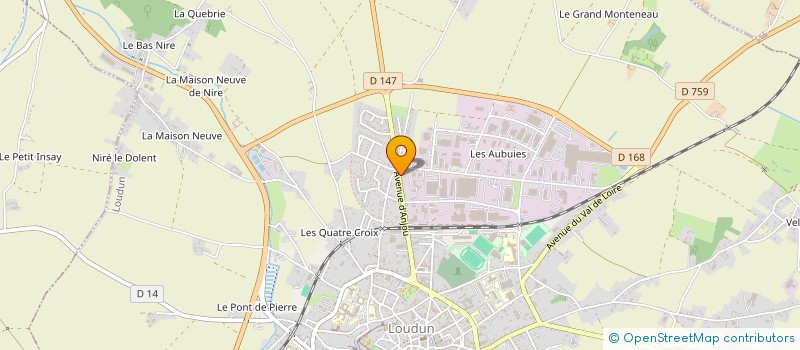 localisation de l'entreprise MONSIEUR JOAN LEGRAND  LOUDUN