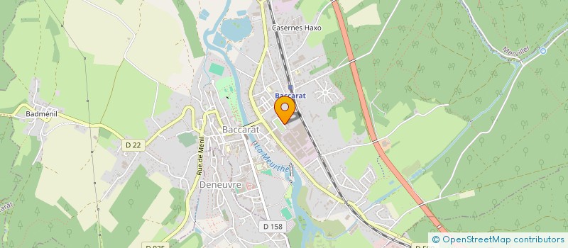 localisation de l'entreprise MONSIEUR JOAN MAGREAULT  BACCARAT