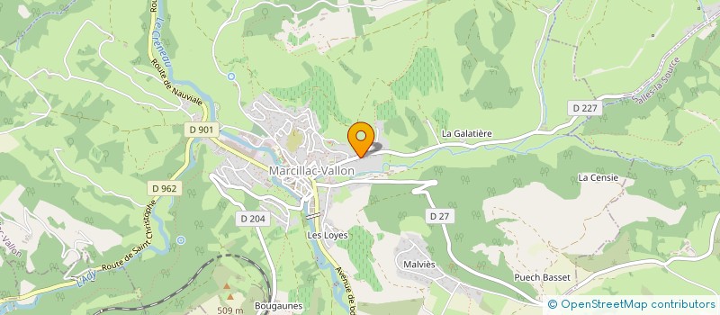 localisation de l'entreprise MONSIEUR JOAN MEGRET  MARCILLAC-VALLON