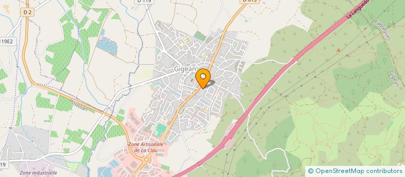 localisation de l'entreprise MONSIEUR JOAN PHALIPPOU  POUSSAN