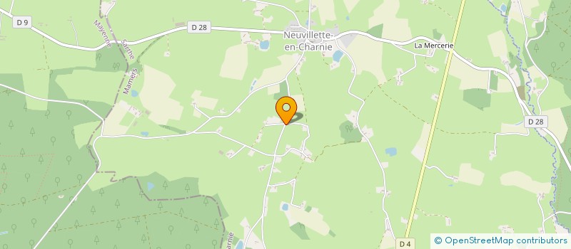 localisation de l'entreprise MONSIEUR JOAN PRETRE  NEUVILLETTE-EN-CHARNIE