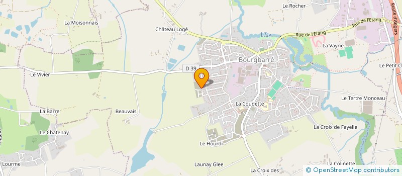 localisation de l'entreprise MONSIEUR JOAN QUELAVOINE  BOURGBARRE