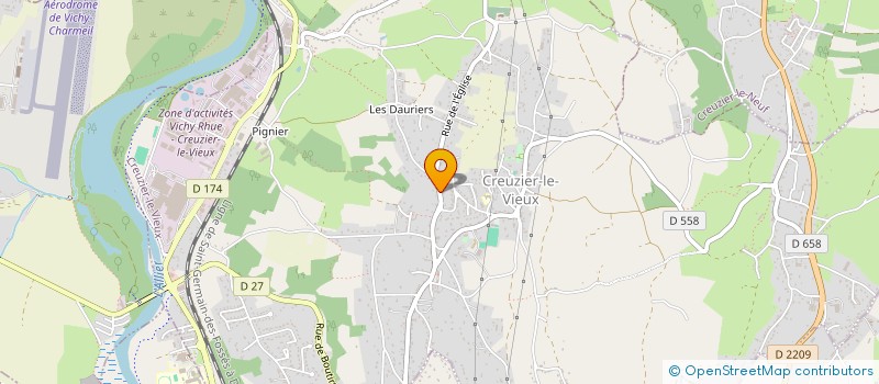 localisation de l'entreprise MONSIEUR JOAN SABATIER  CREUZIER-LE-VIEUX