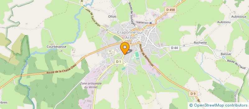 localisation de l'entreprise MONSIEUR JOANIC COURT  CRAPONNE-SUR-ARZON