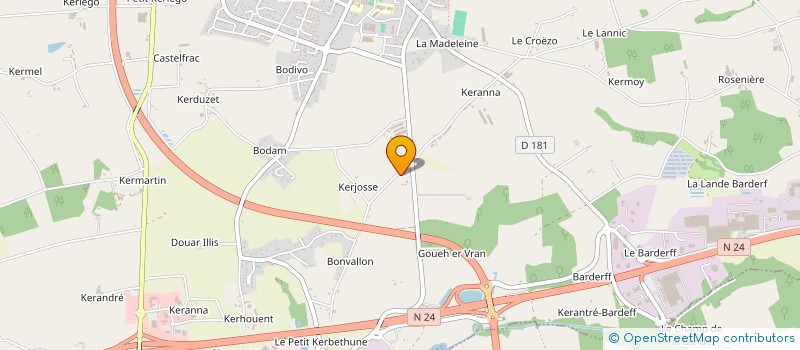 localisation de l'entreprise MONSIEUR JOANITO CHEVALIER  MOREAC