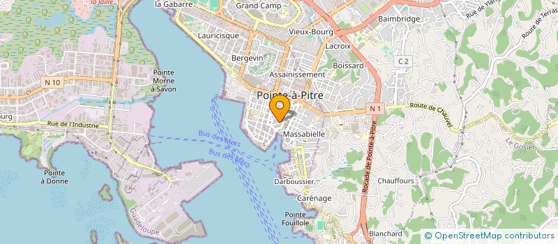 localisation de l'entreprise MONSIEUR JOANN BLONDIN  POINTE-A-PITRE