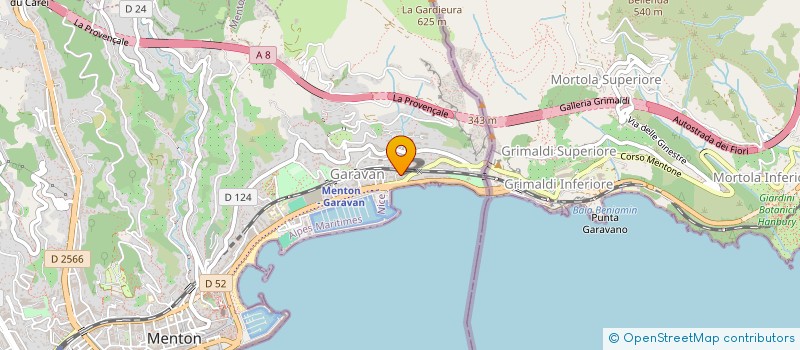 localisation de l'entreprise MONSIEUR JOANN ROBINET  MENTON