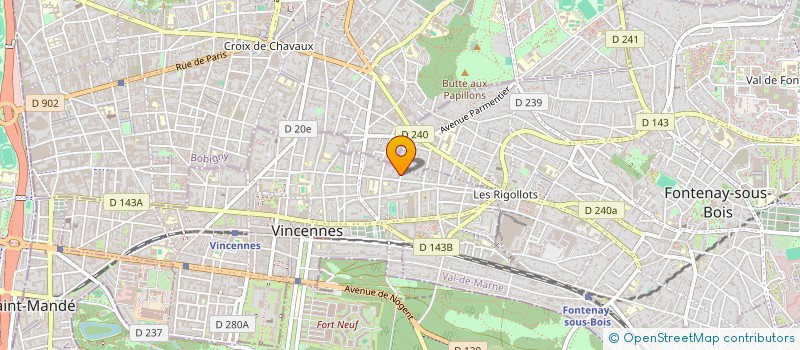 localisation de l'entreprise MONSIEUR JOANNE CHAMPEAUX à VINCENNES