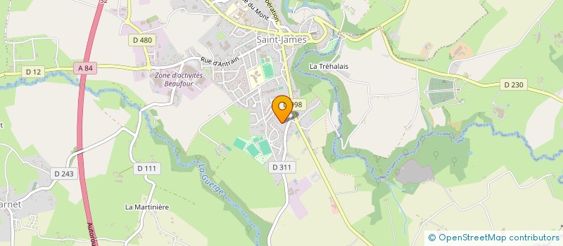 localisation de l'entreprise MONSIEUR JOANNE LABOULLE  SAINT-JAMES