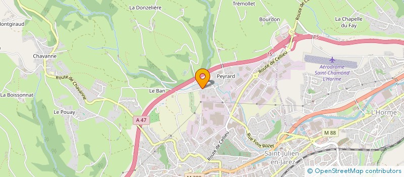 localisation de l'entreprise MONSIEUR JOANNES ABBOT  SAINT-CHAMOND