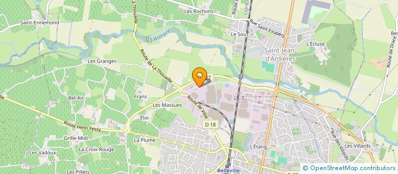 localisation de l'entreprise MONSIEUR JOANNES BULAND à SAINT JEAN D'ARDIERES