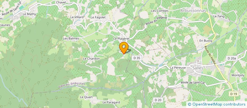 localisation de l'entreprise MONSIEUR JOANNES LATHUILLERE à VAUX-EN-BEAUJOLAIS