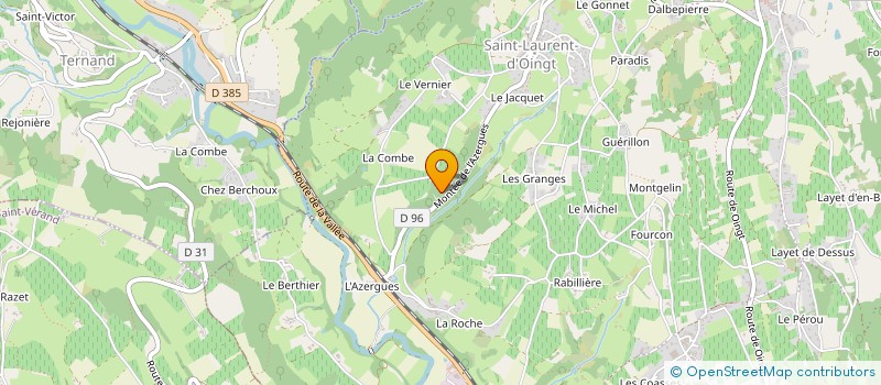 localisation de l'entreprise MONSIEUR JOANNES MAZALLON  THEIZE