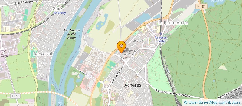 localisation de l'entreprise MONSIEUR JOANNES ROUSSEL  ACHERES