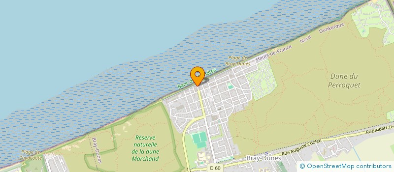 localisation de l'entreprise MONSIEUR JOANNES VERHOEVEN  BRAY-DUNES