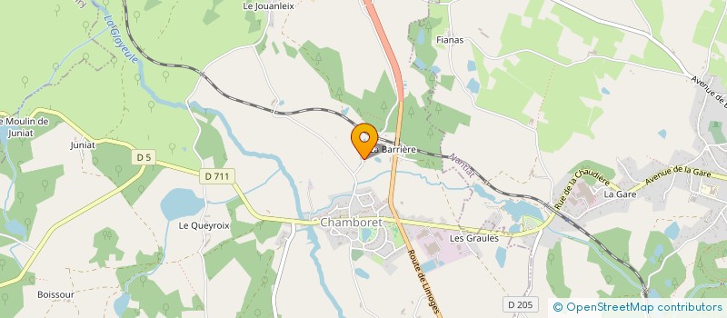 localisation de l'entreprise MONSIEUR JOANTHAN ROUX à CHAMBORET