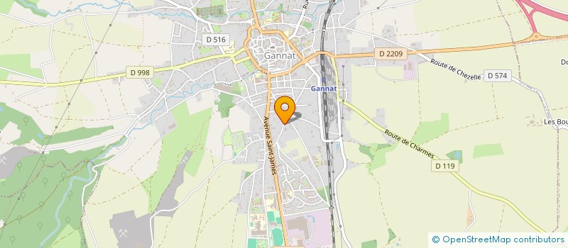 localisation de l'entreprise MONSIEUR JOANY LAMARQUE  GANNAT